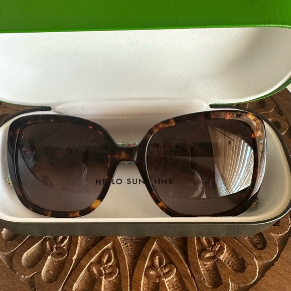 Kate Spade Tortoise Shell Sunglasses NEW - Picture 5 of 8